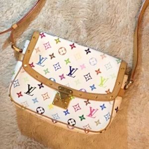 Louis Vuitton Solongne White/multi color purse